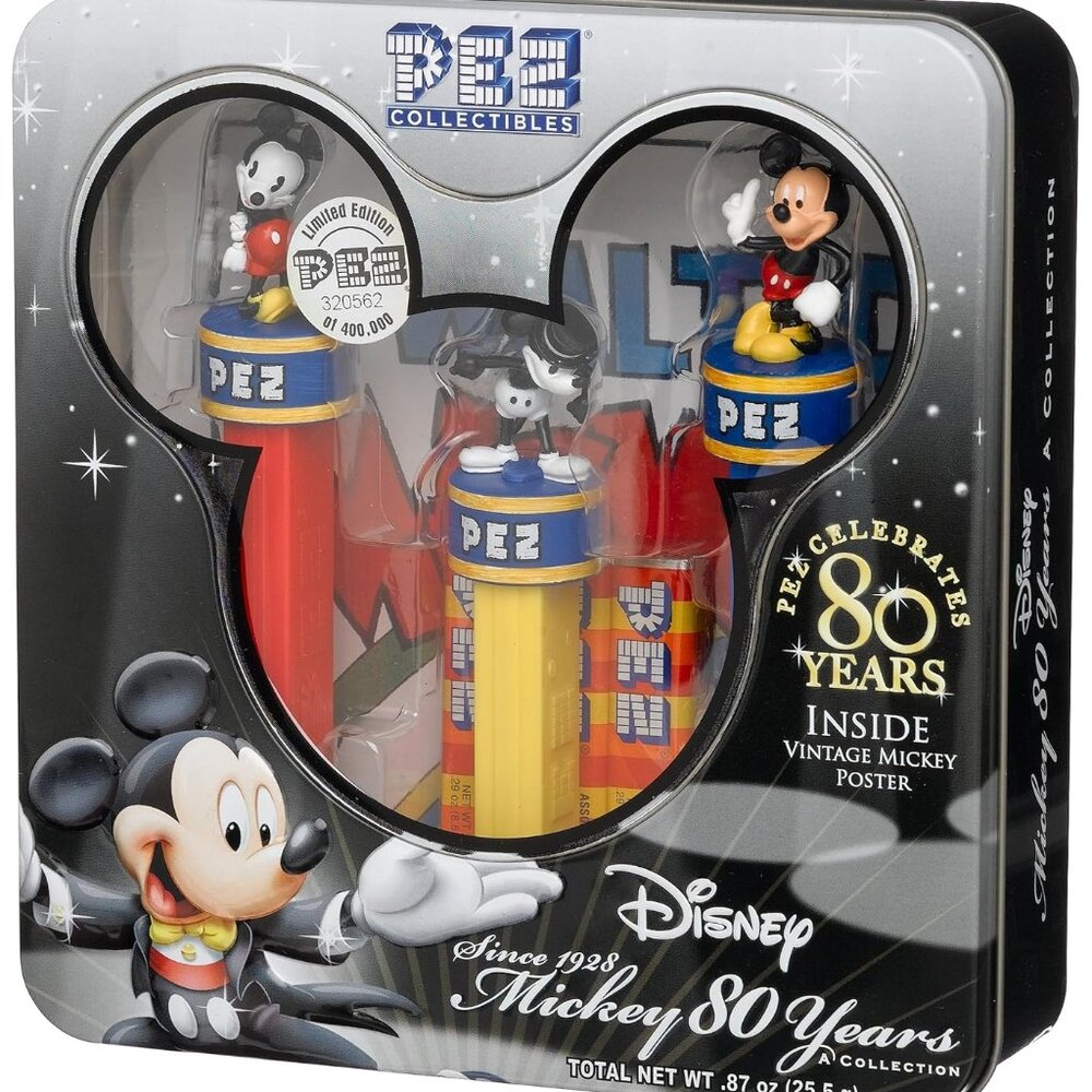 PEZ Mickey 80th Year Limited Edition Collectors Set, New in Box, Sealed